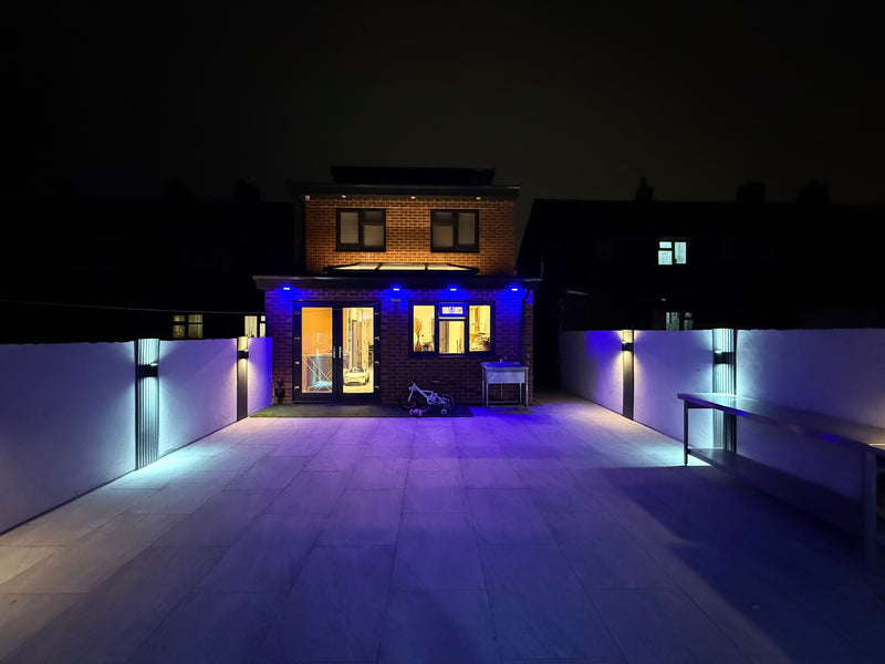 Outdoor garden lighting installation by Zivaa Electrics in Erdington, Birmingham