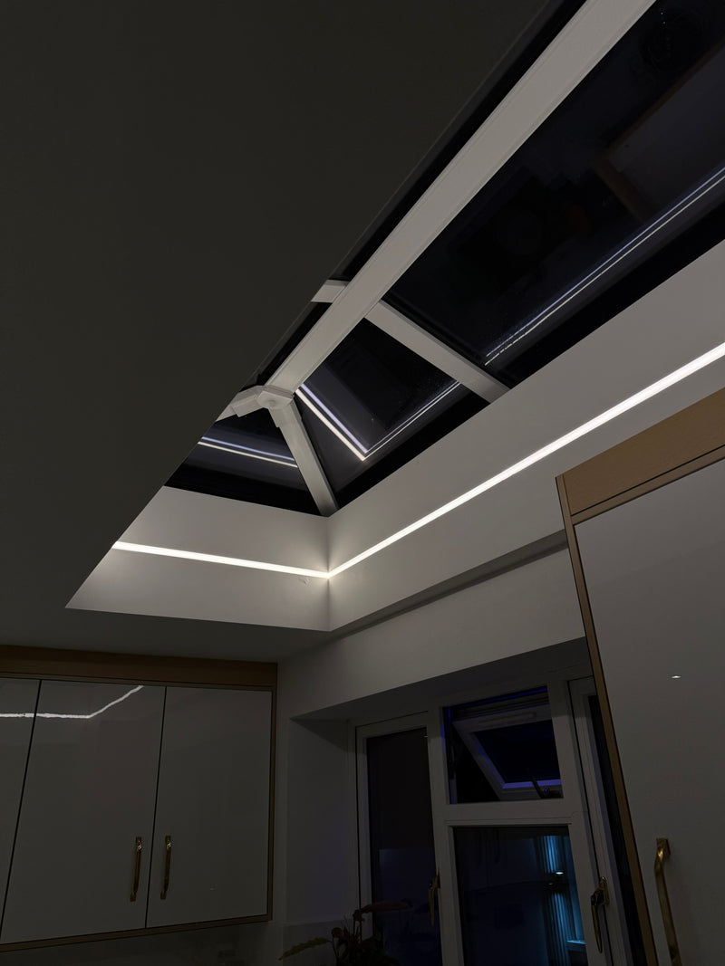 Modern LED strip profile lighting installation by Zivaa Electrics in Harborne, Birmingham
